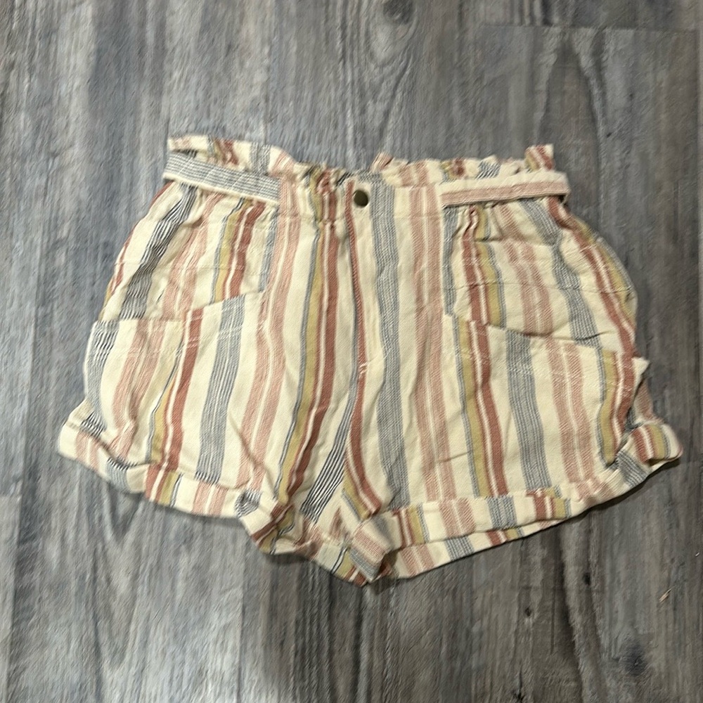 New With Tags - Free People Topanga Stripe Yarn Dye Shorts
